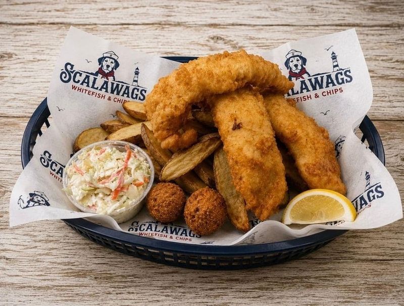 Scalawags Whitefish & Chips, Mackinaw City, MI Scalawags Whitefish & Chips, Mackinaw City, MI