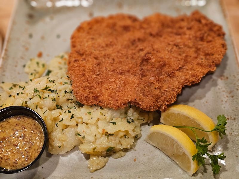 Schnitzel Half the Size of the Plate