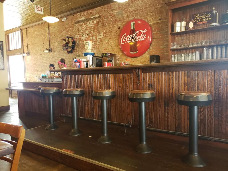 Seats at the Fountain Bar
