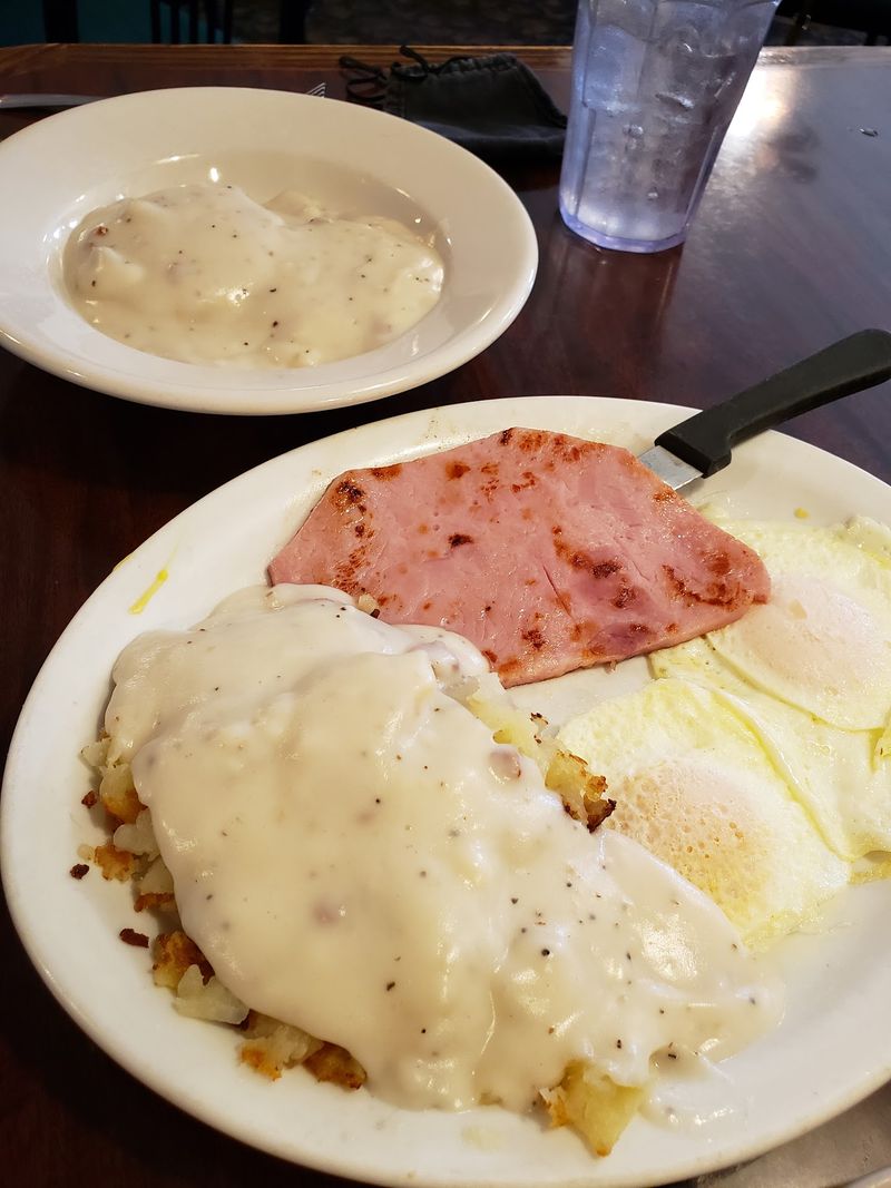 Skillets, Eggs, and Biscuits With Gravy