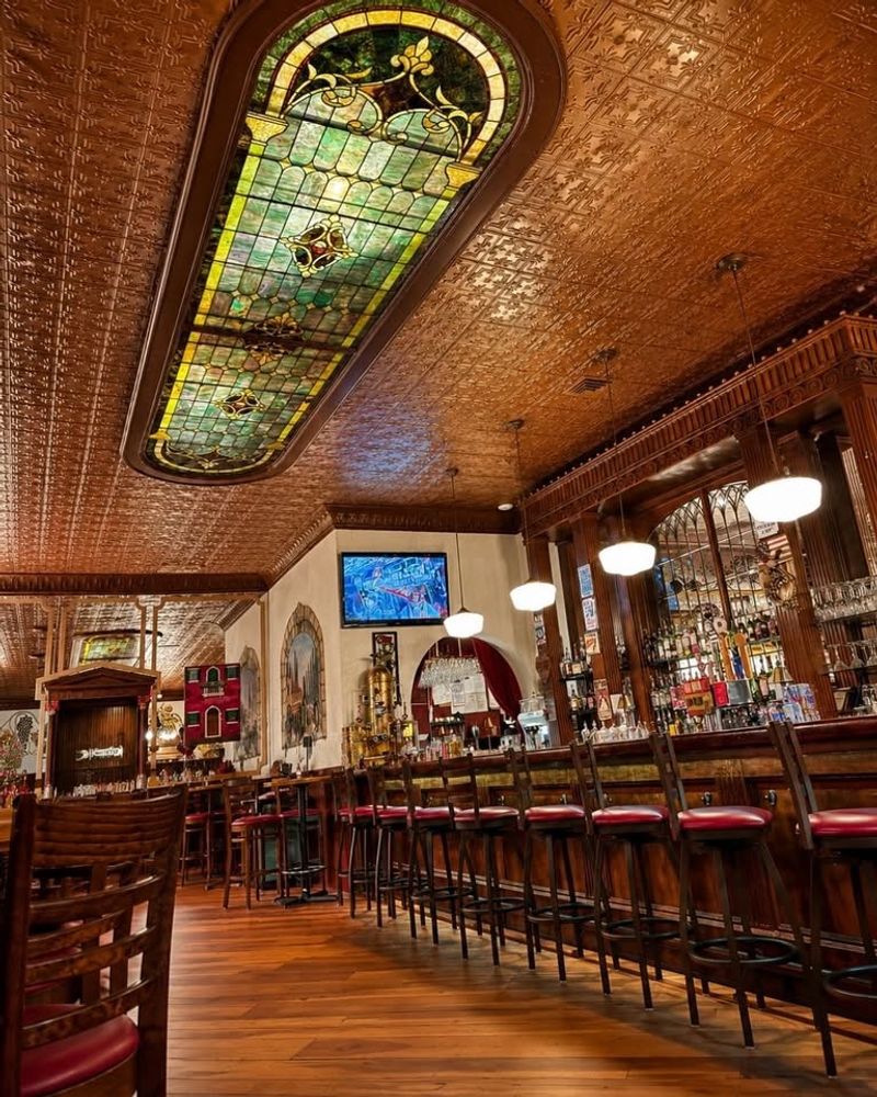 Stained Glass, Twinkle Lights, and a Restored 1930s Hotel