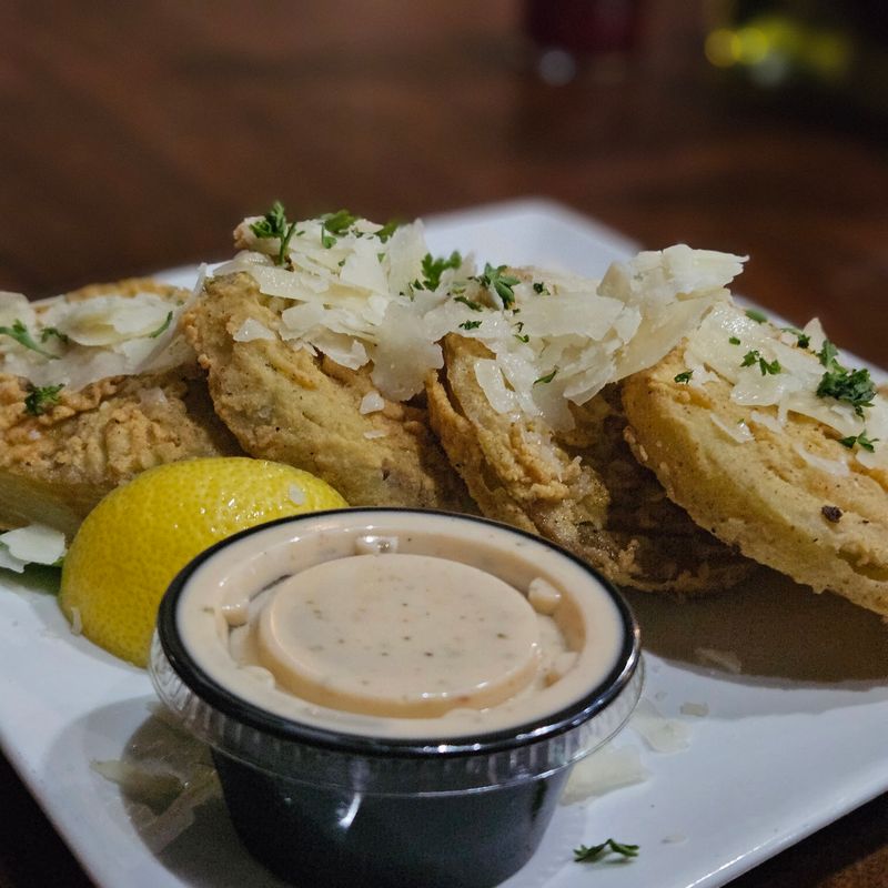 Starters Like Collard Green Dip and Fried Green Tomatoes