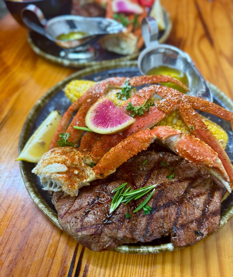 Surf and Turf, Lobster Tails, and Crab Legs Surf and Turf, Lobster Tails, and Crab Legs