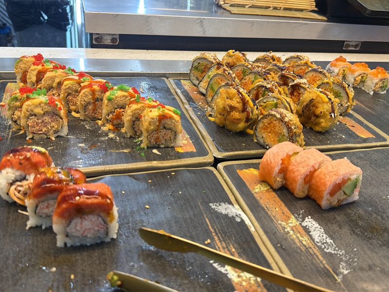 Sushi Rolls and Sashimi