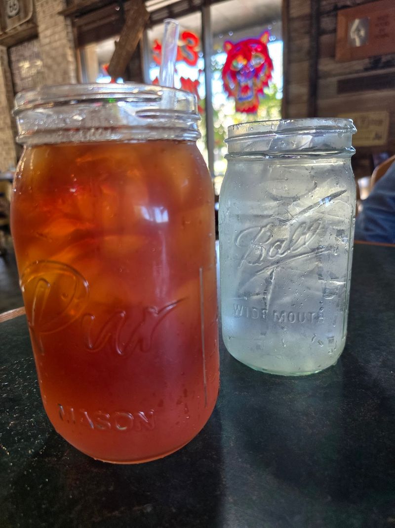 Sweet Tea in Massive Mason Jars