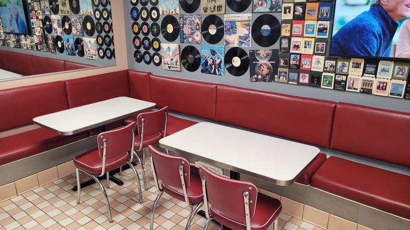 Swivel Seats, Booths, and Vinyl on the Walls
