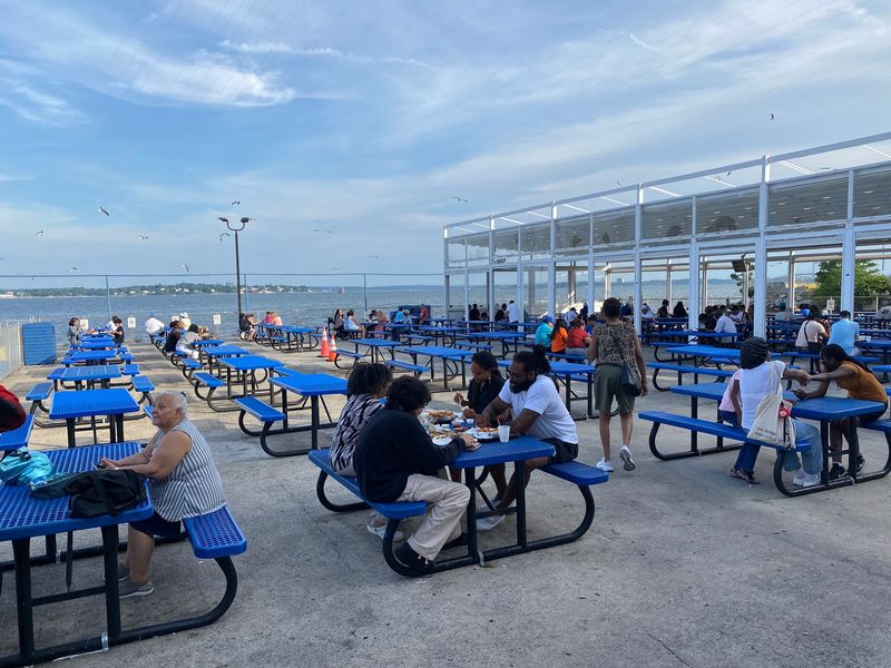Tables at the Edge of the Water