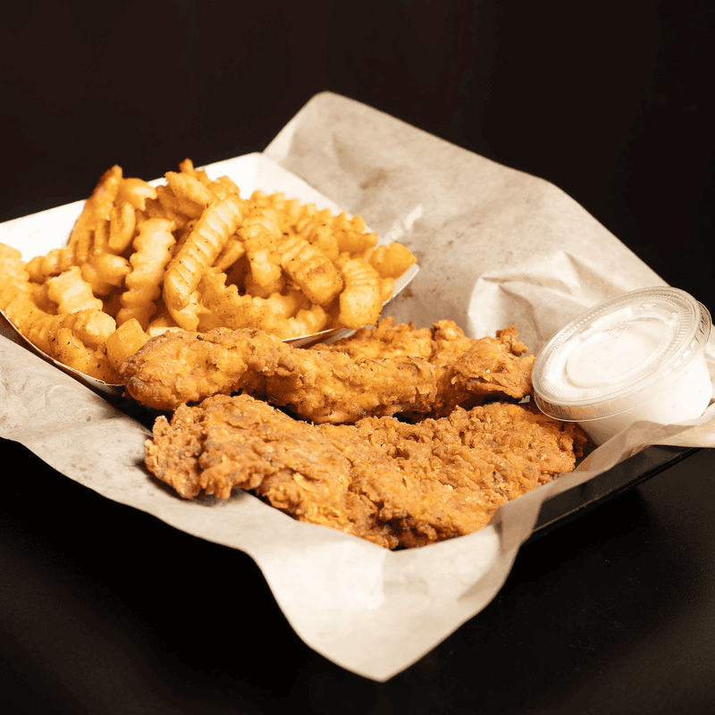 Tenders, Sandwiches, And Crinkle Fries