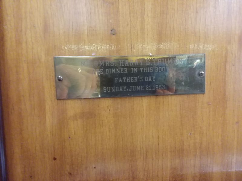 The Booth With a Presidential Past