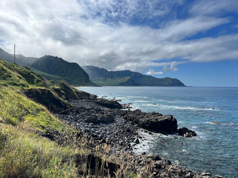 The End Of The Road On Oahu's Northwest Corner The End Of The Road On Oahu's Northwest Corner