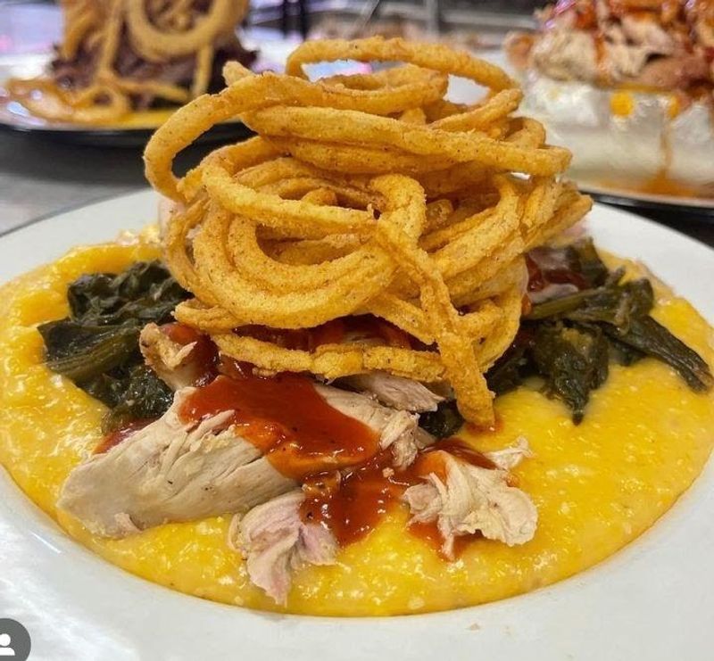 The Famous Pork And Greens Combo The Famous Pork And Greens Combo