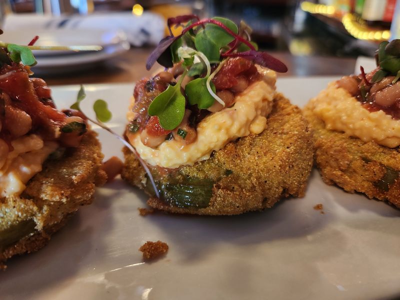 The Famous Welcome Plate of Fried Green Tomatoes