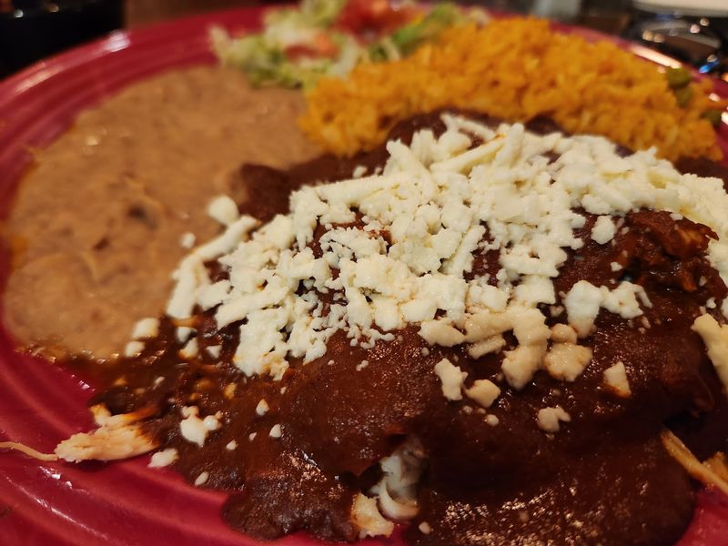 The Mole-Smothered Enchiladas The Mole-Smothered Enchiladas