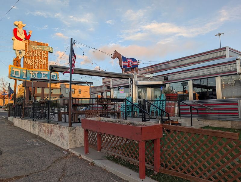 The Neon Horse Out Front