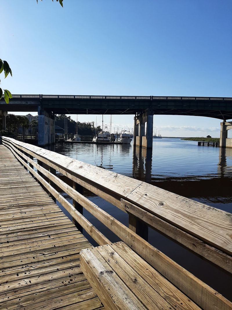 The Short Boardwalk Along the Water