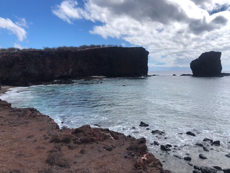 The View of Puu Pehe Just Off to the Left