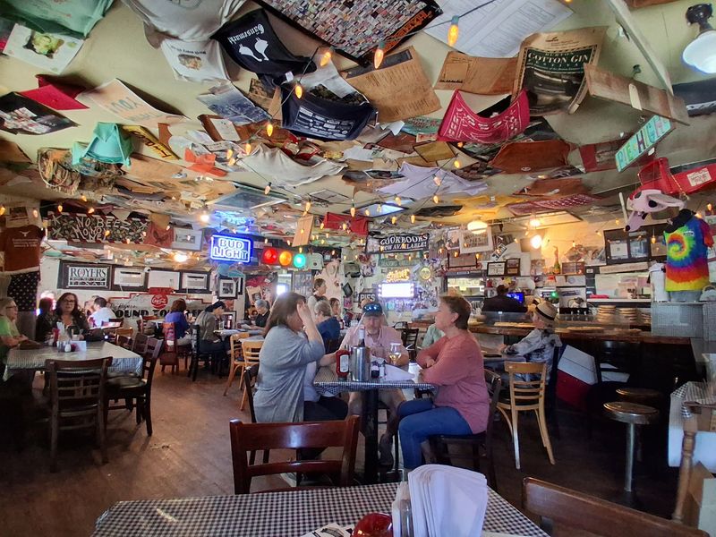 Walls Covered in Decades of Curiosities