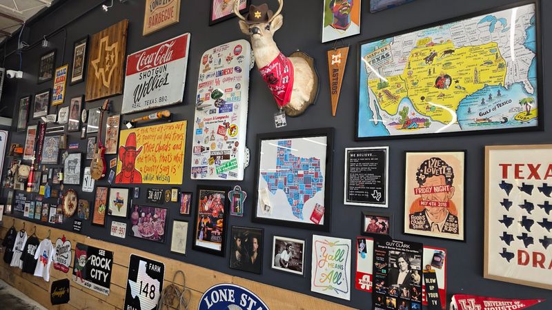 Walls Covered in Lone Star Pride