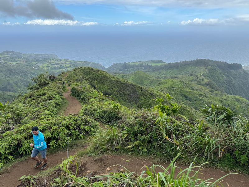Where This Ridge Trail Begins Near Wailuku Where This Ridge Trail Begins Near Wailuku