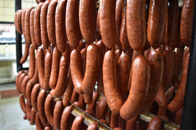 Wild Rice Brats and a Wall of Sausage