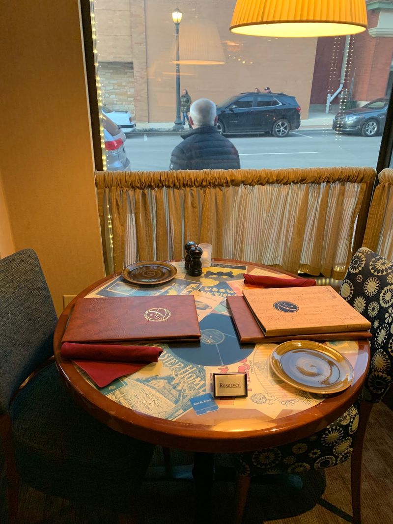 Window Seats Facing Main Street Charm