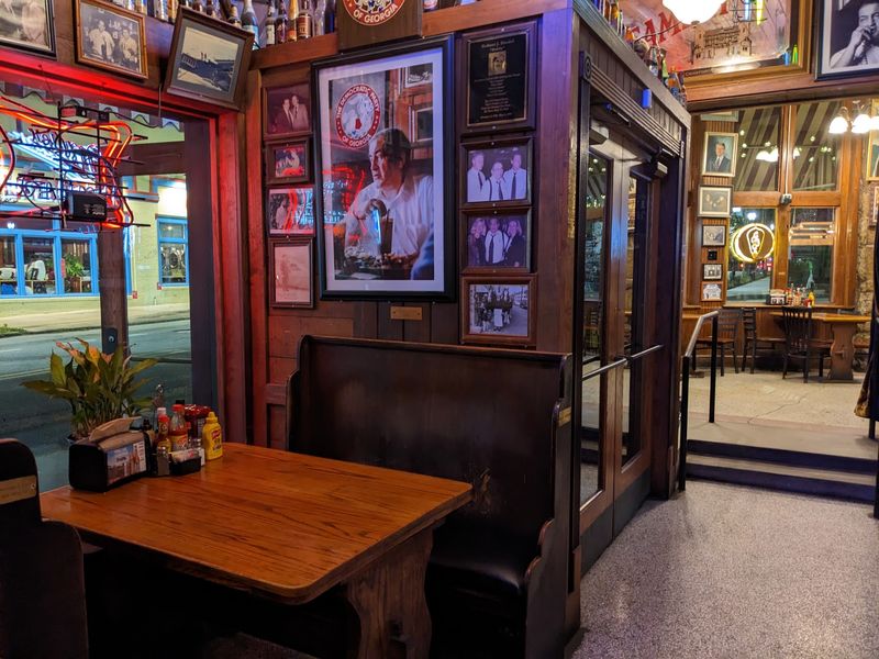 Wooden Booths, Big Windows, and a Back Room