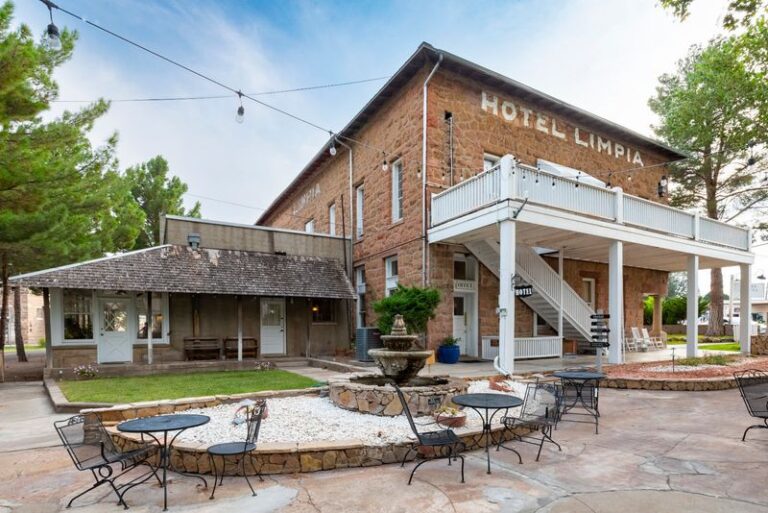 Sunday Lunch Crowds Still Fill The Family-Style Tables At Hotel Limpia In Fort Davis