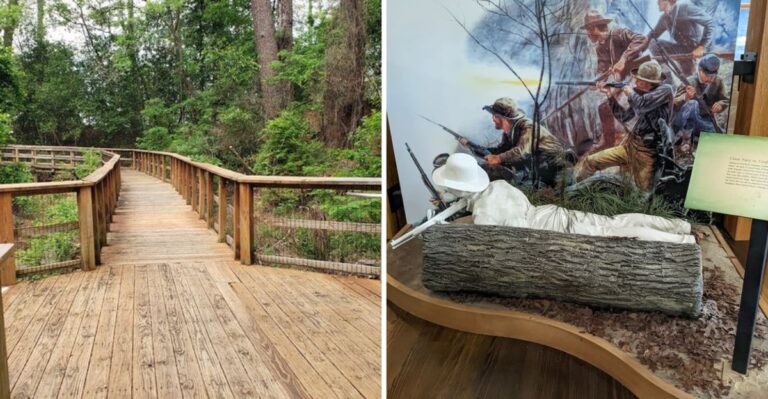 This Louisiana Fort Site Has An Easy Riverside Boardwalk That Winds Past Its Civil War History