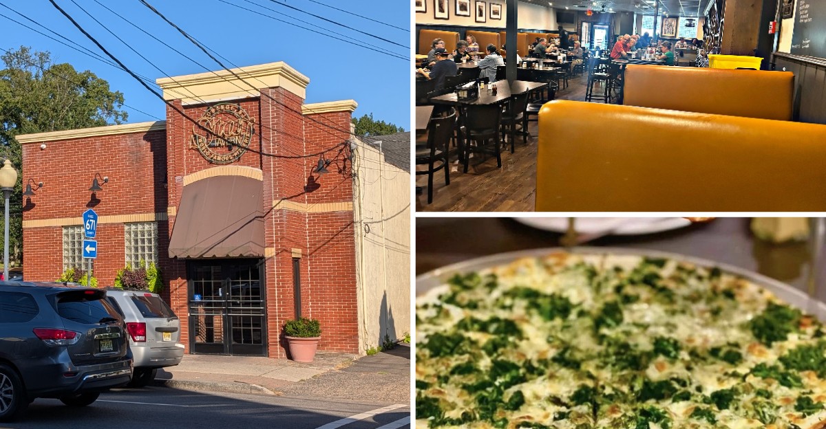People Drive Across New Jersey For The White Clam Pizza At This Old-School New Haven-Style Spot In Montclair