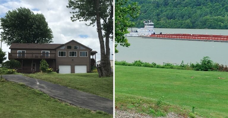 Visitors Love Watching Barges Roll Past The Riverfront Homes In This Quiet Kentucky Town