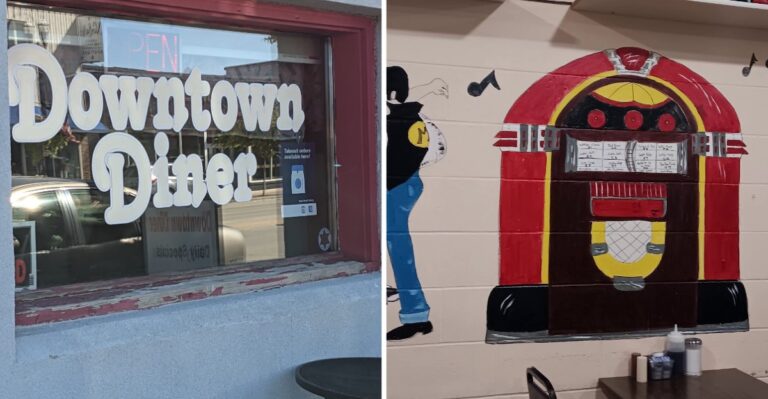 Order Caramel Rolls Beneath A Mural Of 1950s Dancers At This Small-Town Diner In Alexandria, Minnesota