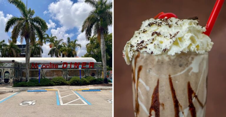 Hop In The Time Machine At This Retro Florida Diner For Onion Ring Towers And Milkshakes