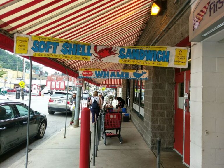 The Fish Sandwich At Wholey’s In Pittsburgh’s Strip District Hangs Way Off Both Sides Of The Bun