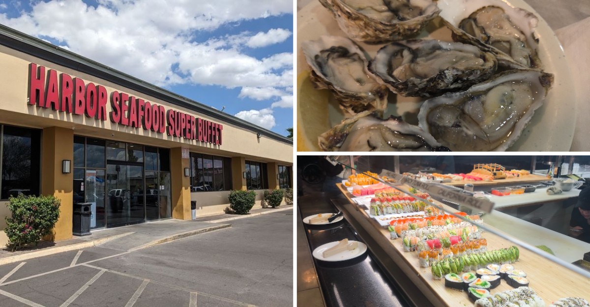 Hot Snow Crab, Jumbo Sushi, And Raw Oysters Keep Arizona Seafood Lovers Coming Back To This Huge Buffet With A Pond