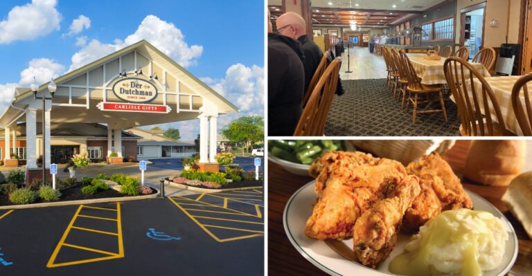 Hungry Travelers Detour Off I-71 For The Fried Chicken Dinners At Der Dutchman In Plain City, Ohio
