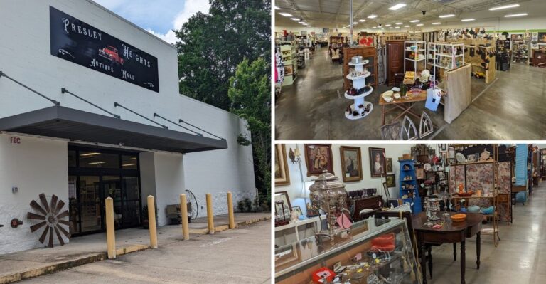 You Can Lose Track Of Time Wandering The 80-Plus Booths At This Sprawling Mississippi Antique Mall