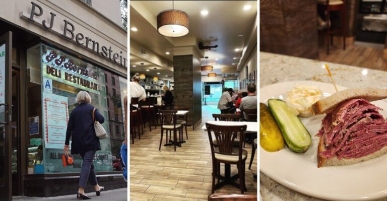 Grab A Counter Seat For Huge Pastrami Sandwiches At This Old-School New York Deli