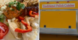 Order The Polish Combo Plate Of Golabki And Sausage From This Home-Cooking Food Cart In Portland, Oregon