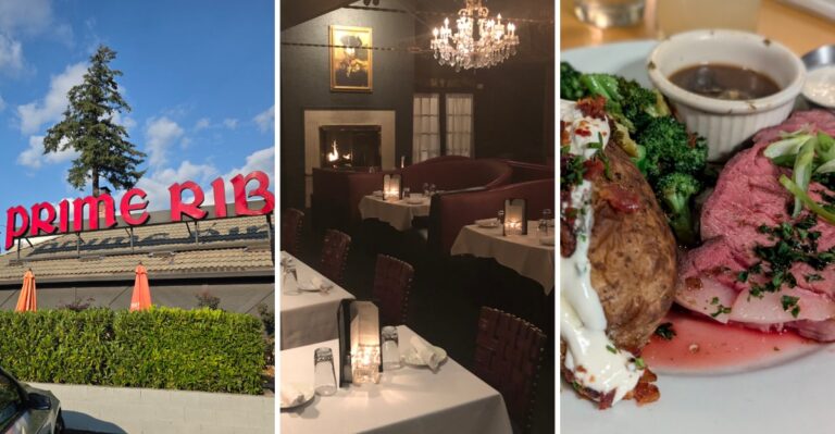 This 1955 Oregon Steakhouse Carves Prime Rib Tableside While Live Jazz Fills Its Red-Lit Bar