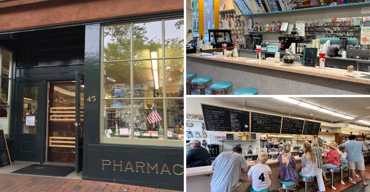 Inside A Main Street Pharmacy On Nantucket, Massachusetts, A 1929 Soda Fountain Still Makes Frappes