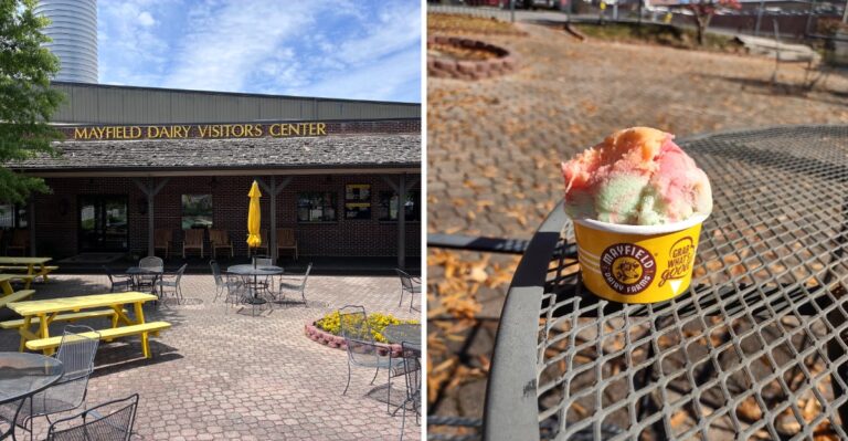 Stop For A Classic Ice Cream Cone At Mayfield Dairy In Athens, Tennessee