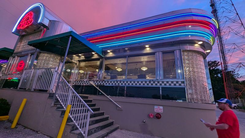 Neon Glows Late Into The Night At The Towson Diner, A Student And Local Favorite For Decades