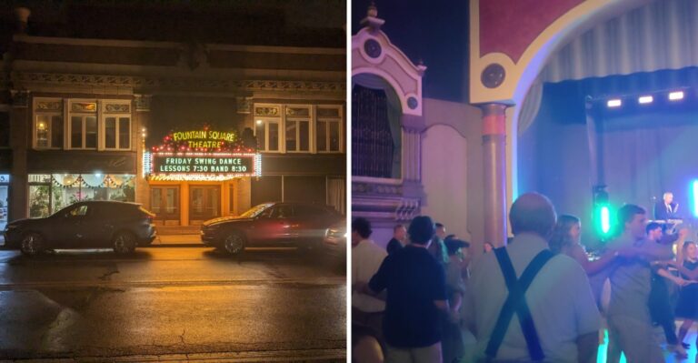 Walk Through A Glowing Hall Of Old Neon At The Marion County Hidden Gem Called Fountain Square Theatre