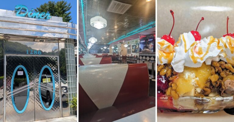 This 1950s-Style North Carolina Diner Pairs Gigantic Banana Splits With Coffee Refills At Every Booth